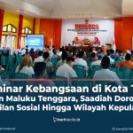 Suasana saat Ibu Saadiah memberikan materi dalam Seminar Kebangsaan di Kota Tual